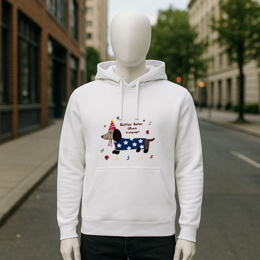 Sudadera con capucha blanca