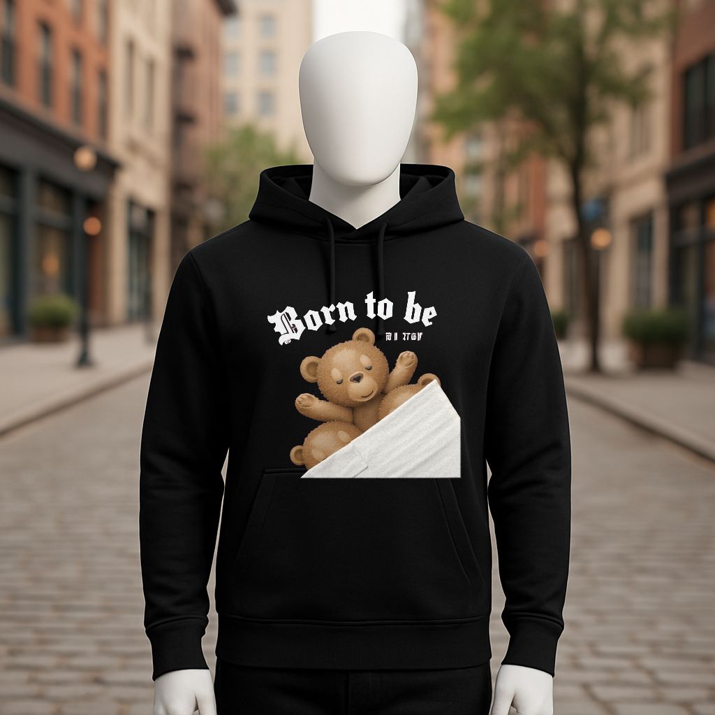 Sudadera negra con capucha