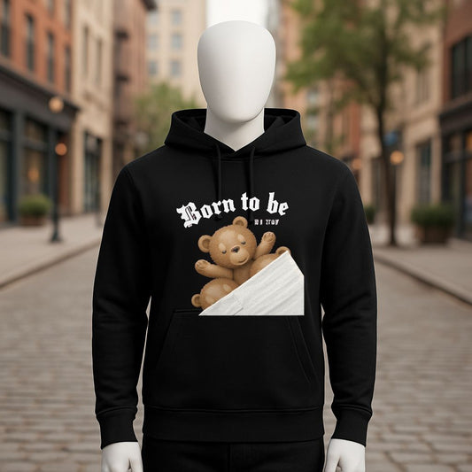 Sudadera negra con capucha