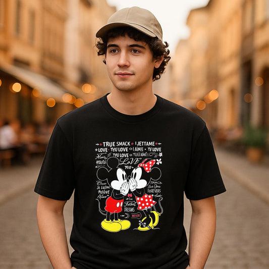 Camiseta dibujo negra