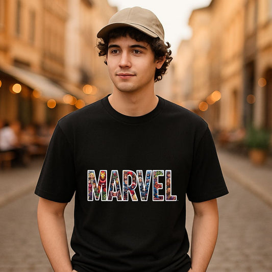 Camiseta dibujo negra