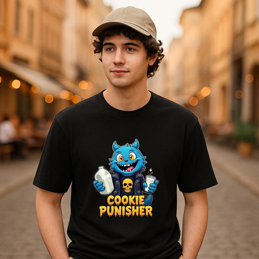 Camiseta dibujo negra