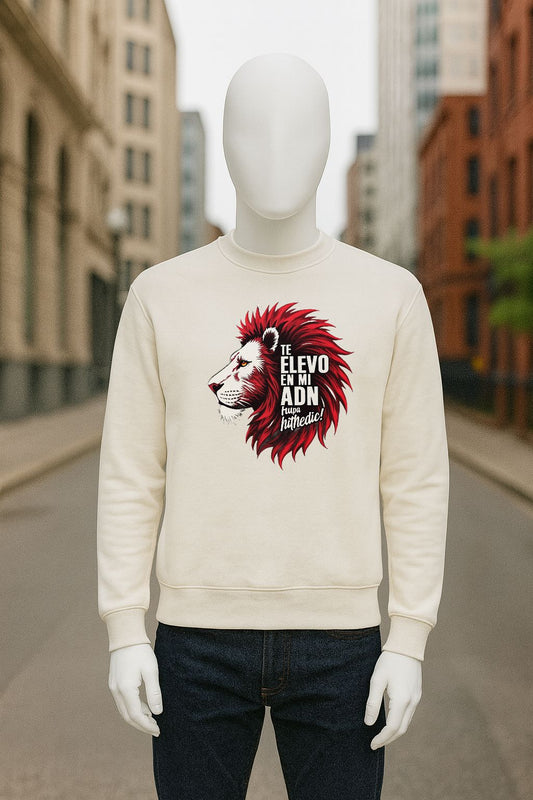 sudadera con dibujo BLANCO CREMA