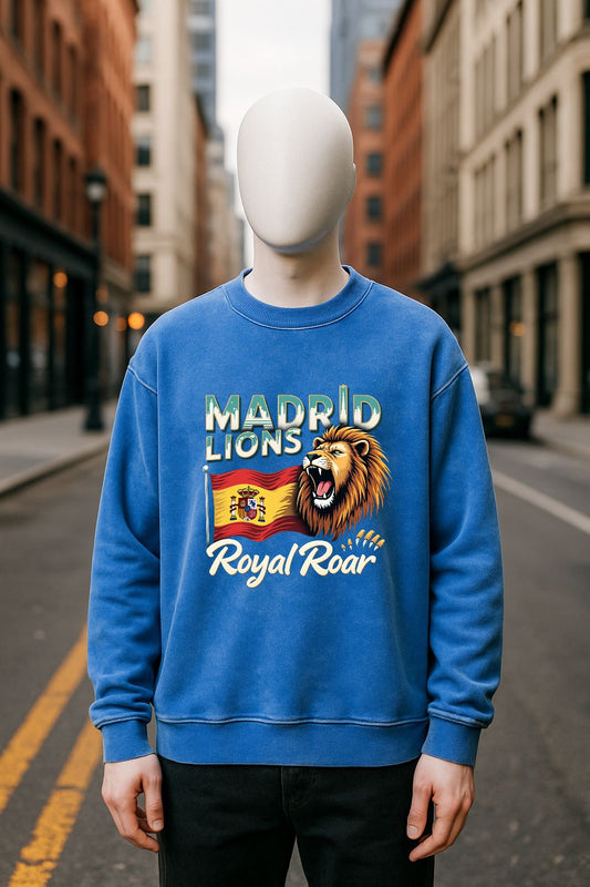Sudadera azul Lavada