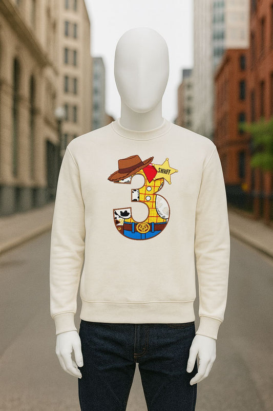 sudadera con dibujo BLANCO CREMA