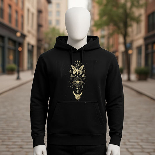 Sudadera negra con capucha