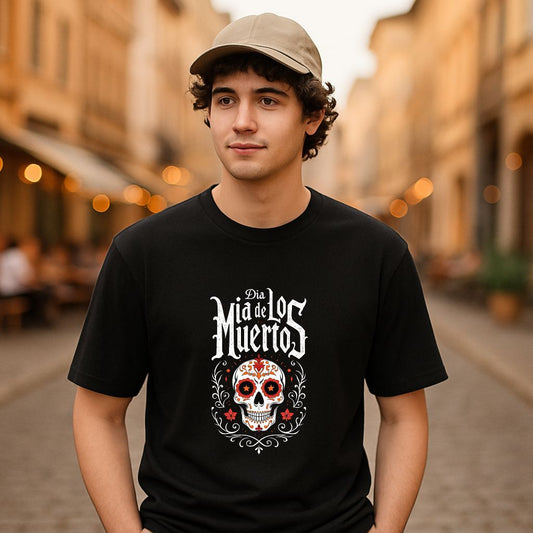 Camiseta dibujo negra