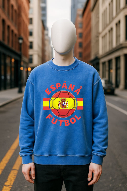 Sudadera azul Lavada