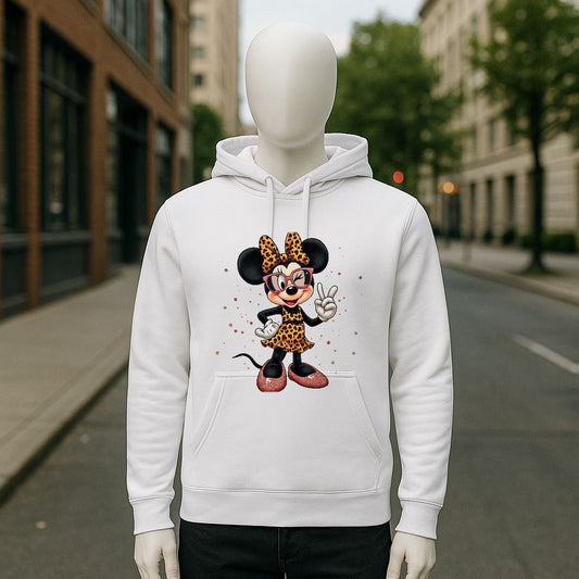 Sudadera con capucha blanca