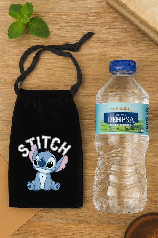 Bolso de terciopelo con cordon 19,5x10,9