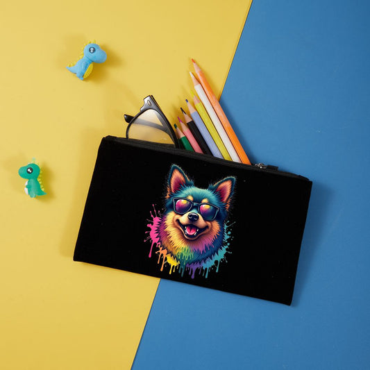 Neceser de terciopelo con cremallera 20,5x12,5