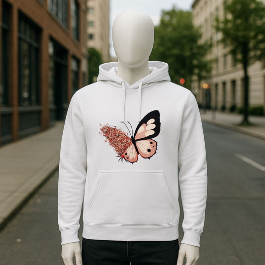 Sudadera con capucha blanca