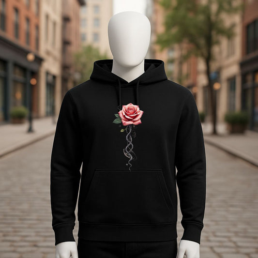 Sudadera negra con capucha