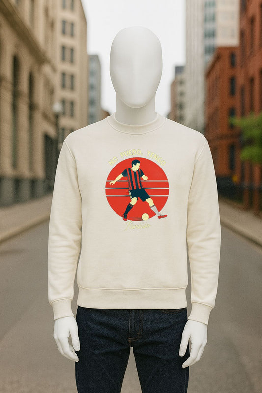 sudadera con dibujo BLANCO CREMA