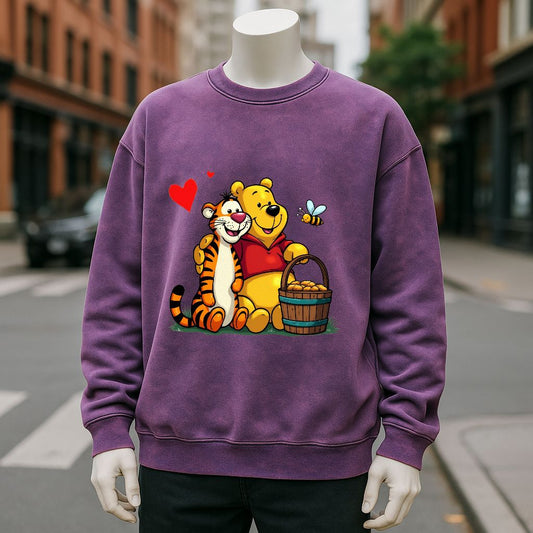 sudadera Púrpura lavado