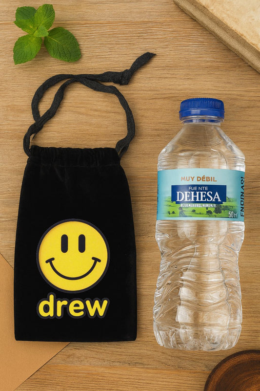 Bolso de terciopelo con cordon 19,5x10,9