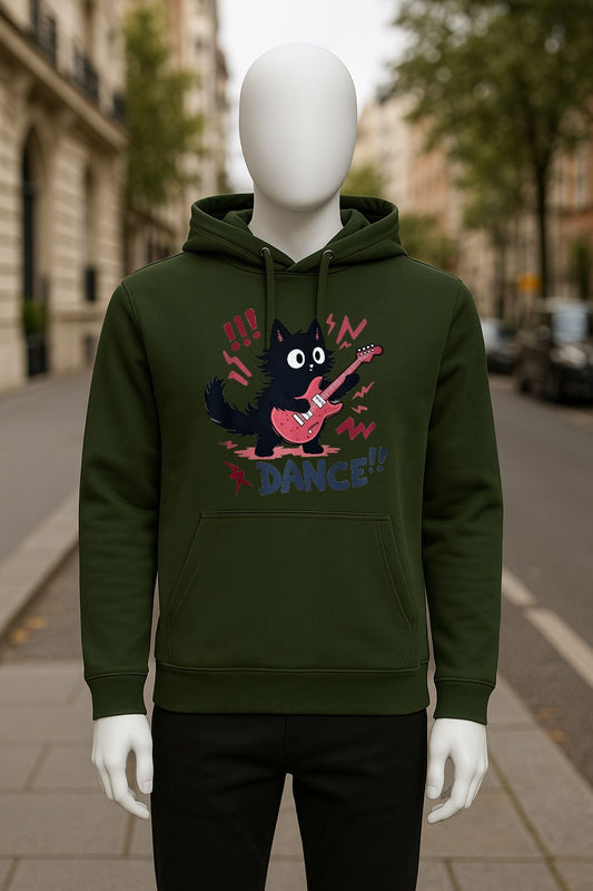 Sudadera con capucha verde oscuro