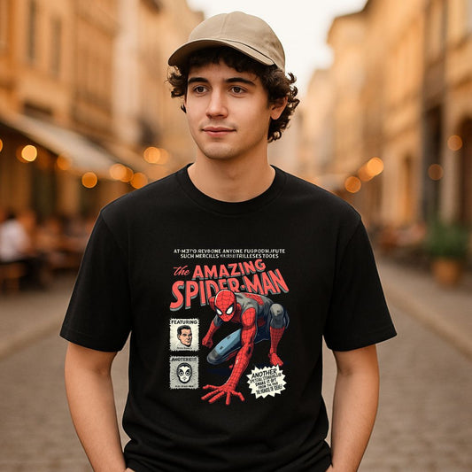 Camiseta dibujo negra