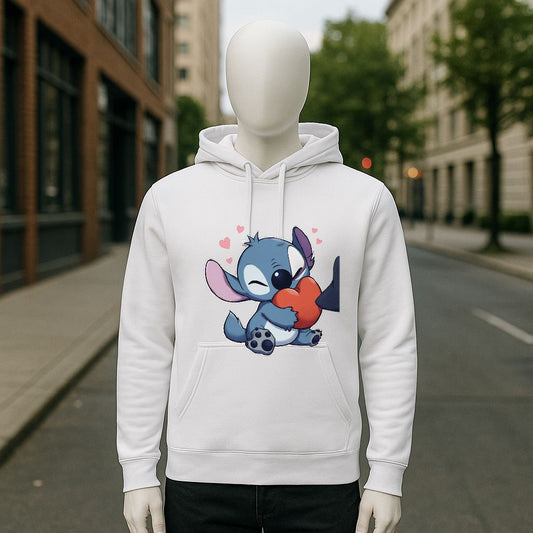 Sudadera con capucha blanca