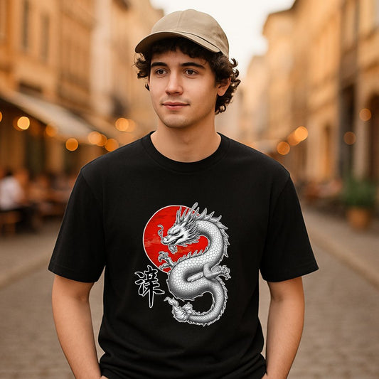 Camiseta dibujo negra