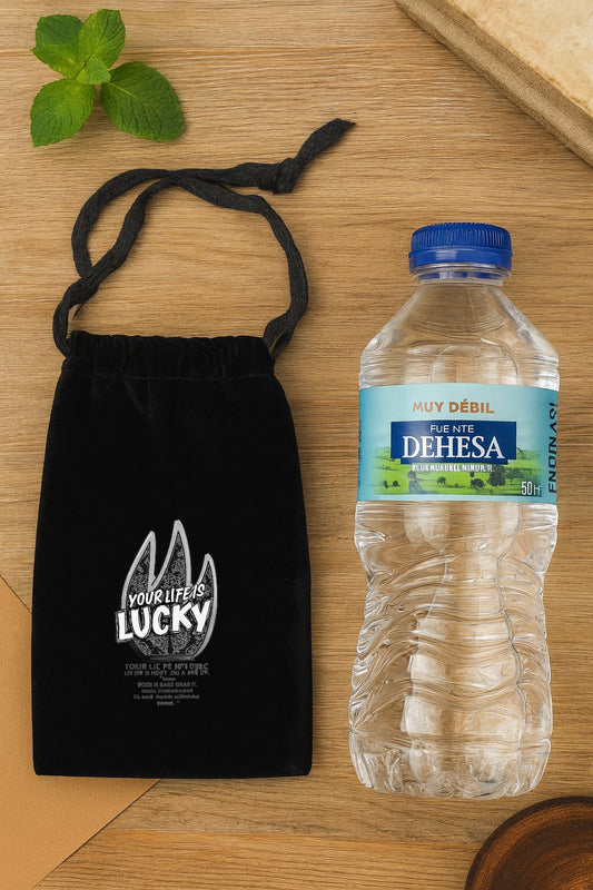 Bolso de terciopelo con cordon 19,5x10,9