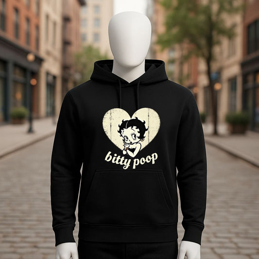 Sudadera negra con capucha