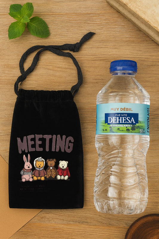 Bolso de terciopelo con cordon 19,5x10,9