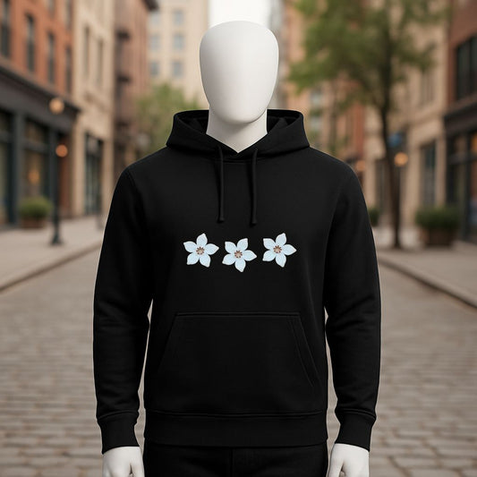 Sudadera negra con capucha