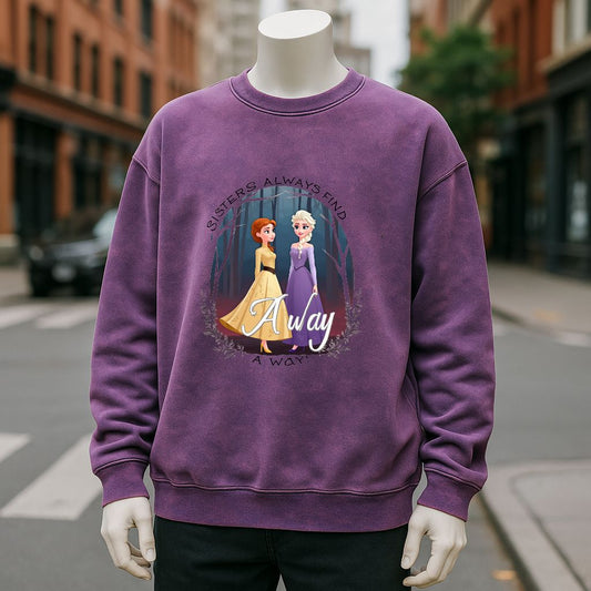 sudadera Púrpura lavado