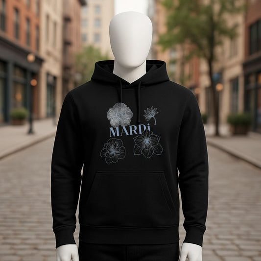 Sudadera negra con capucha