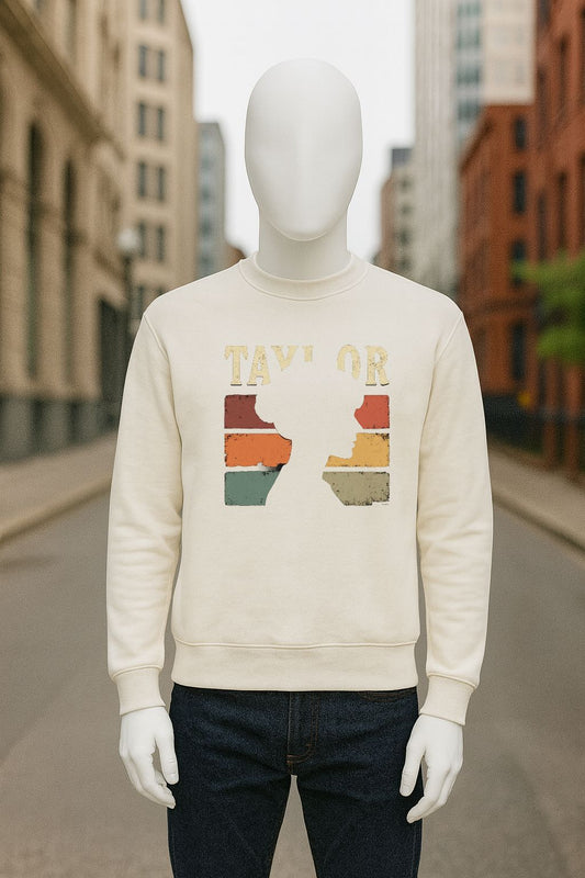 sudadera con dibujo BLANCO CREMA