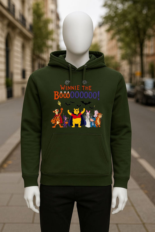 Sudadera con capucha verde oscuro