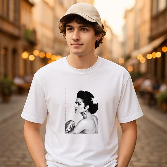 Camiseta dibujo blanca