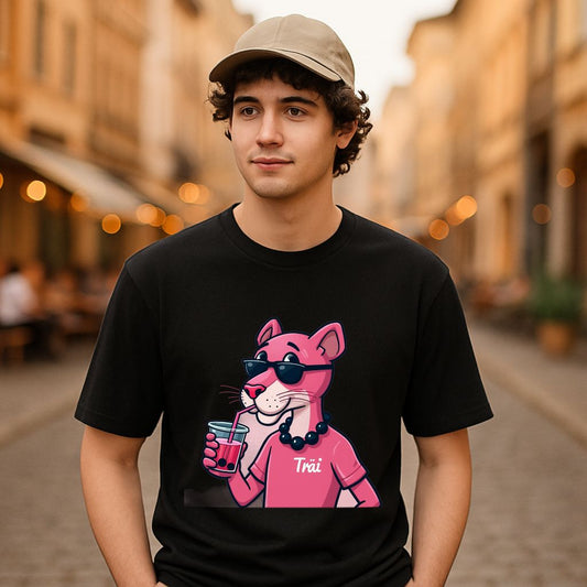 Camiseta dibujo negra