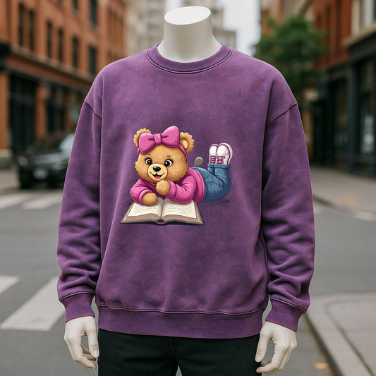 sudadera Púrpura lavado