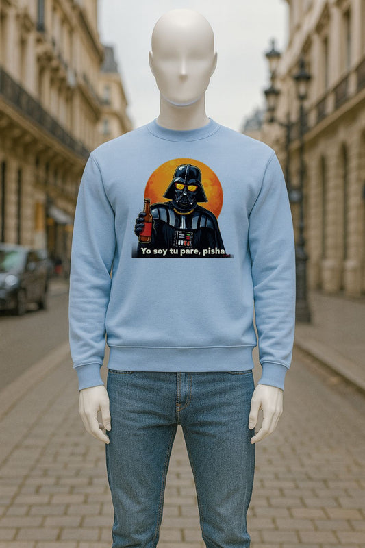 sudadera con dibujo AZUL