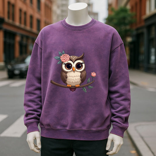 sudadera Púrpura lavado