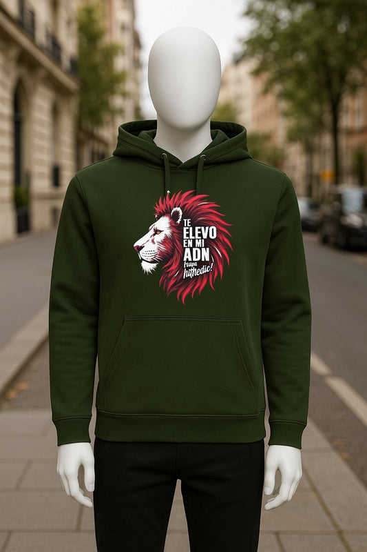 Sudadera con capucha verde oscuro