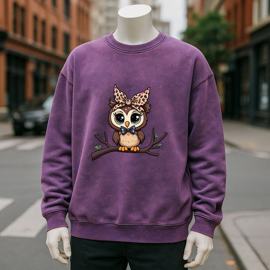 sudadera Púrpura lavado