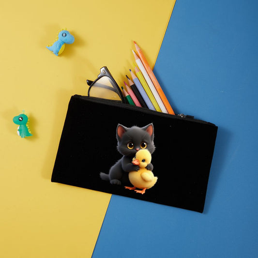 Neceser de terciopelo con cremallera 20,5x12,5