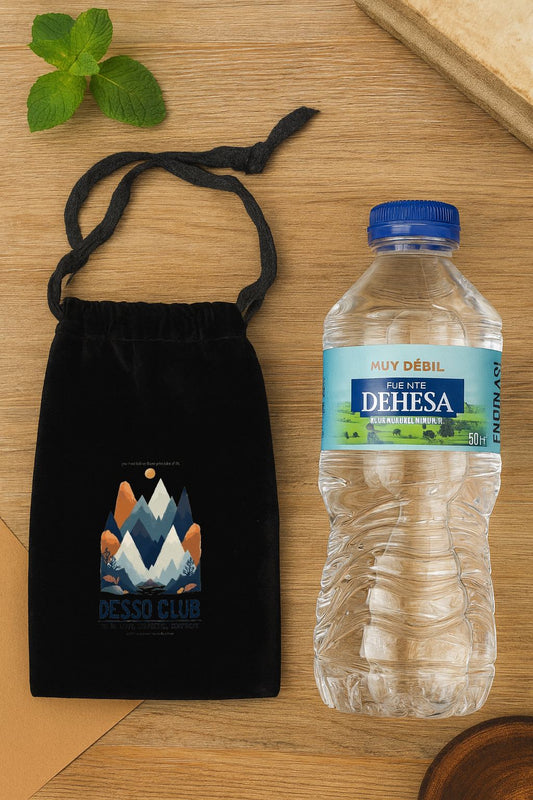 Bolso de terciopelo con cordon 19,5x10,9