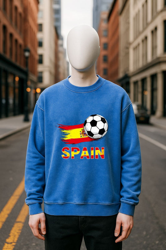 Sudadera azul Lavada