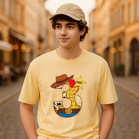 Camiseta dibujo beige