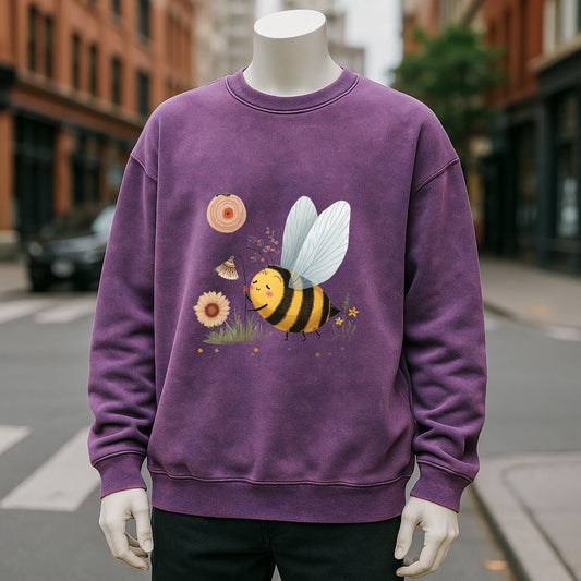 sudadera Púrpura lavado