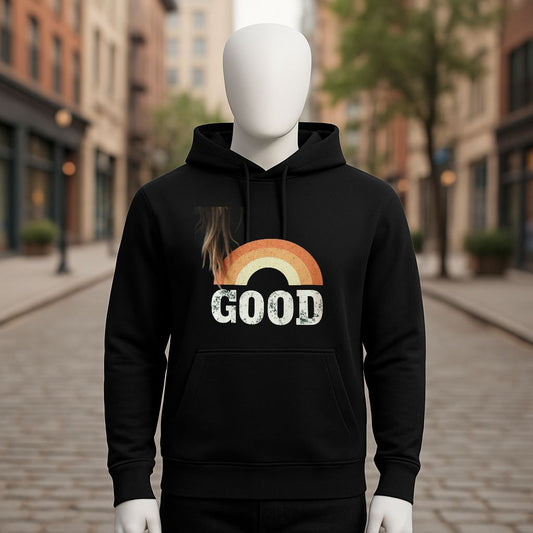 Sudadera negra con capucha