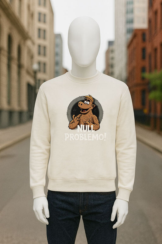 sudadera con dibujo BLANCO CREMA