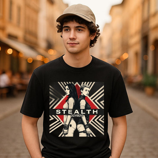 Camiseta dibujo negra