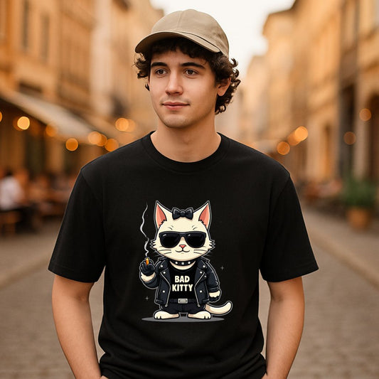 Camiseta dibujo negra