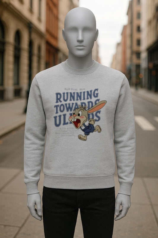 sudadera con dibujo GRIS