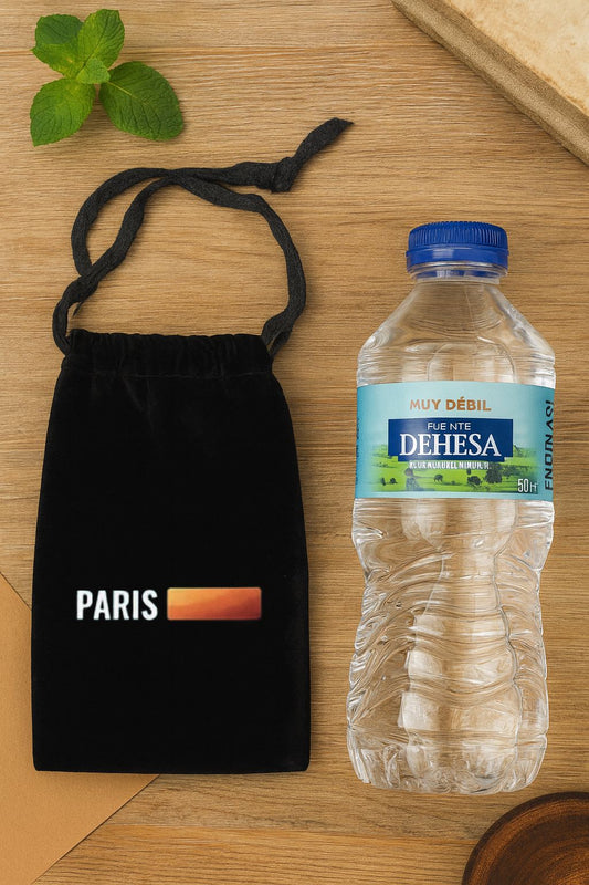 Bolso de terciopelo con cordon 19,5x10,9